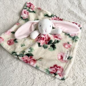 Blankets And Beyond Floral Bunny Baby 14" Lovey Infant Plush Toy Girl